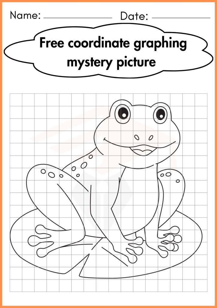 Image showing Free Coordinate Graphing mystery picture worksheets 