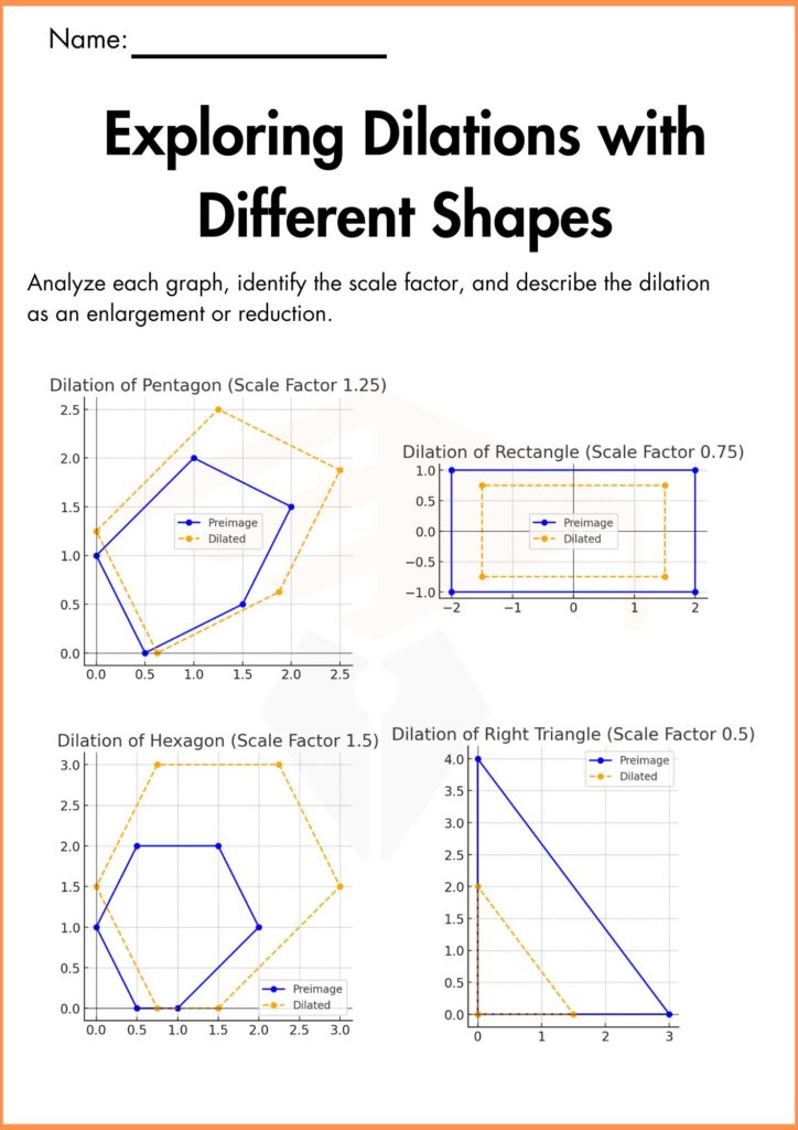 Image showing Dilations worksheets