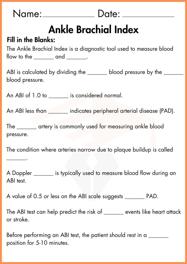 image showing Fill in the Blanks_ ankle brachial index worksheet 1