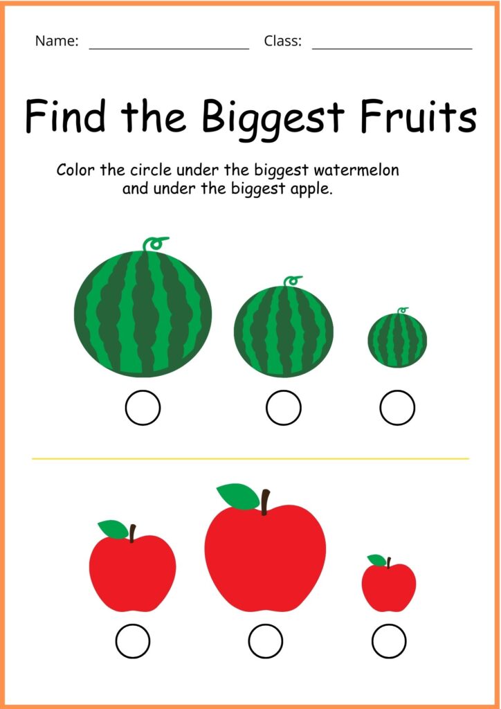 Image showing Fruits worksheets