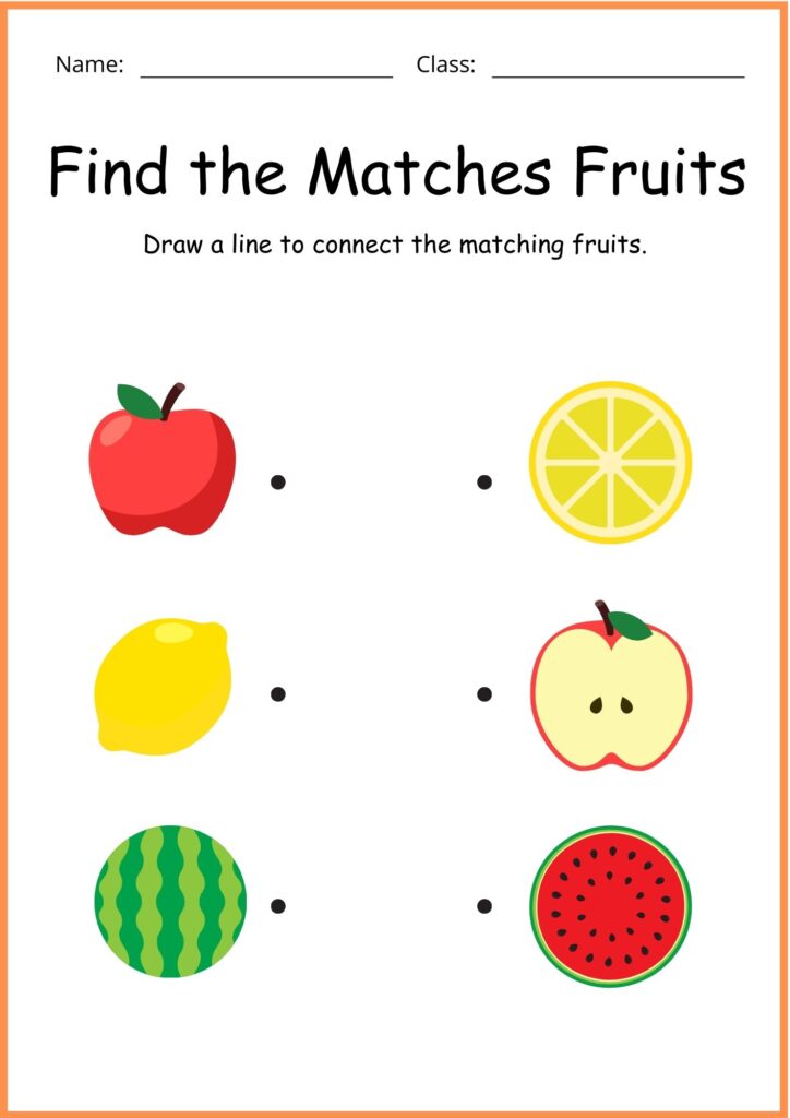 Image showing Fruits worksheets