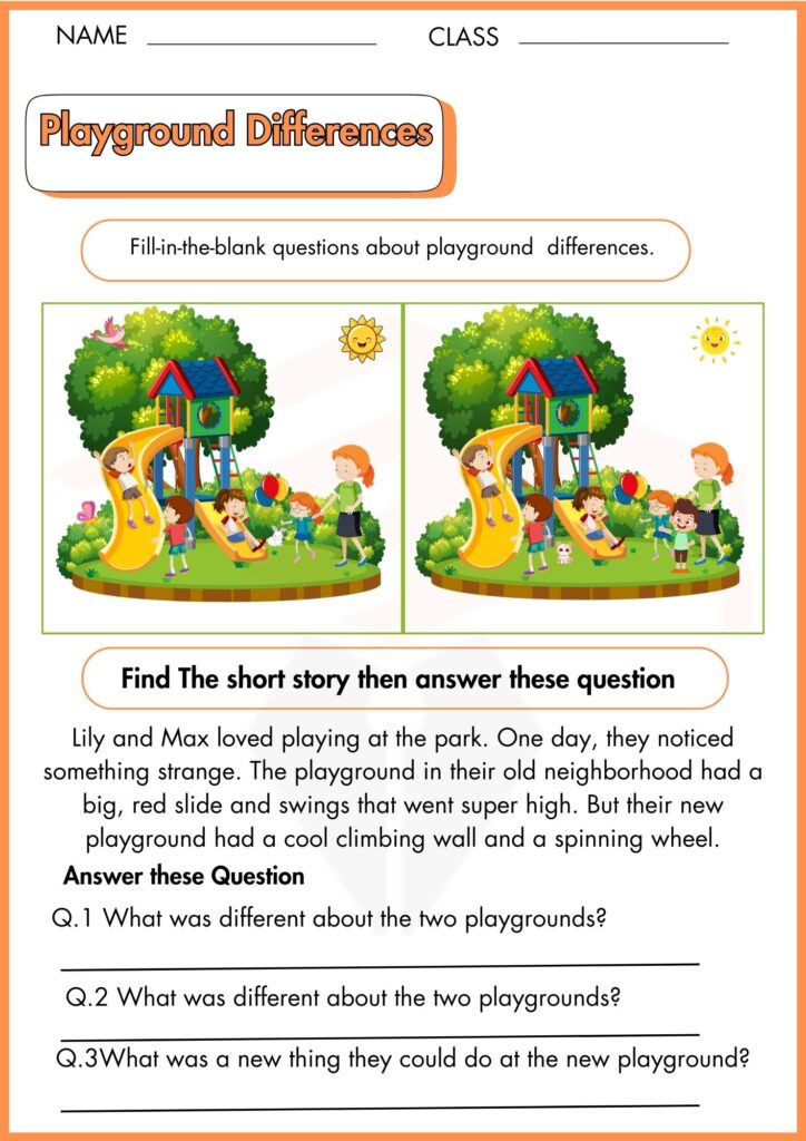 image showing Playground Differences worksheet number 4