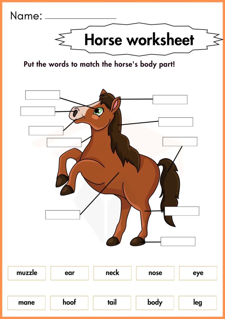 Image showing Horse worksheets