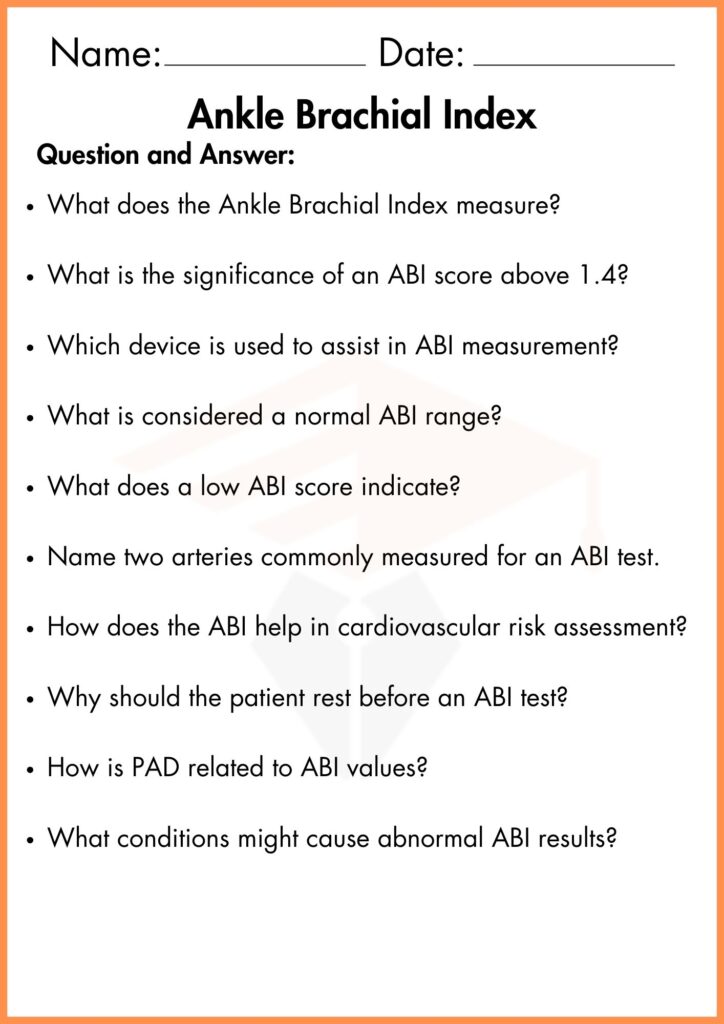 image showing Question and Answer_ ankle brachial index worksheet 2
