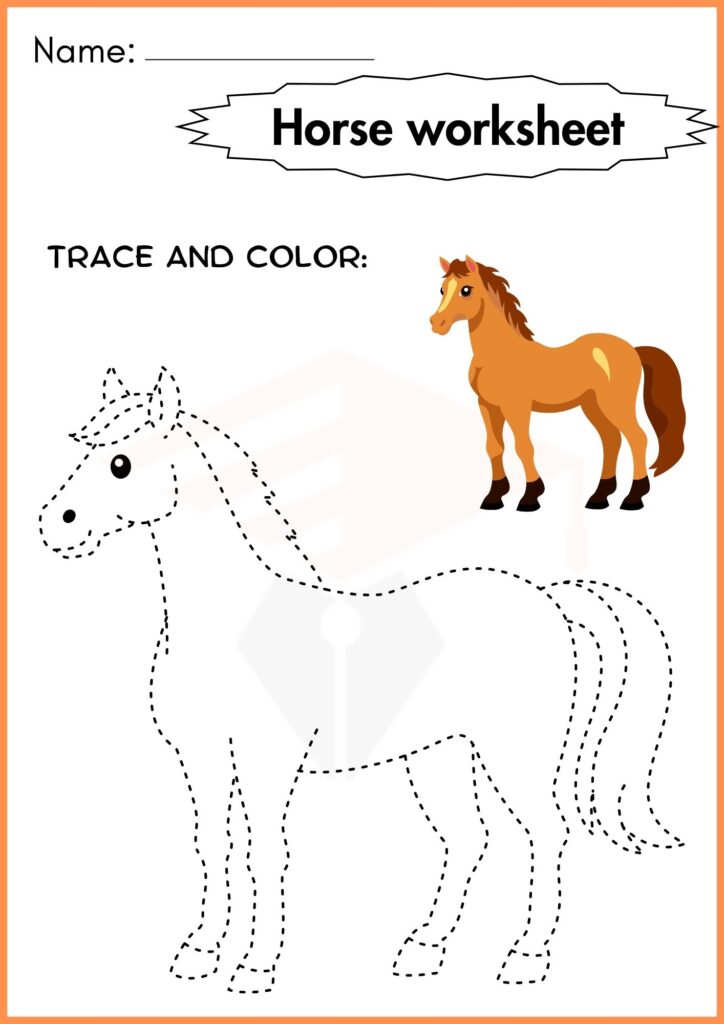 Image showing Horse worksheets