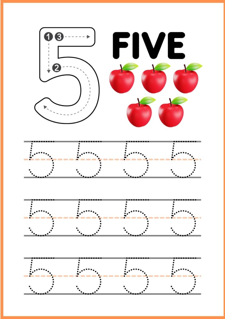 image showing Trace number 5 worksheet 2