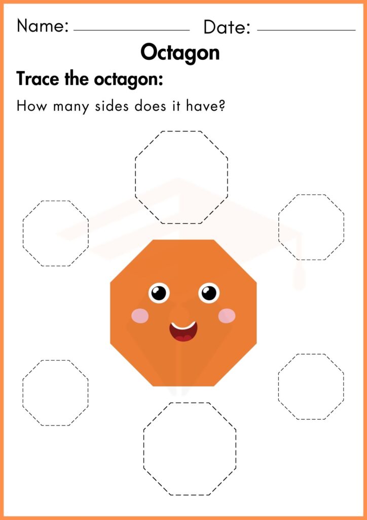 image showing 
Trace the octagon worksheet 2