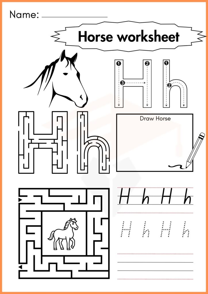 Image showing Horse worksheets