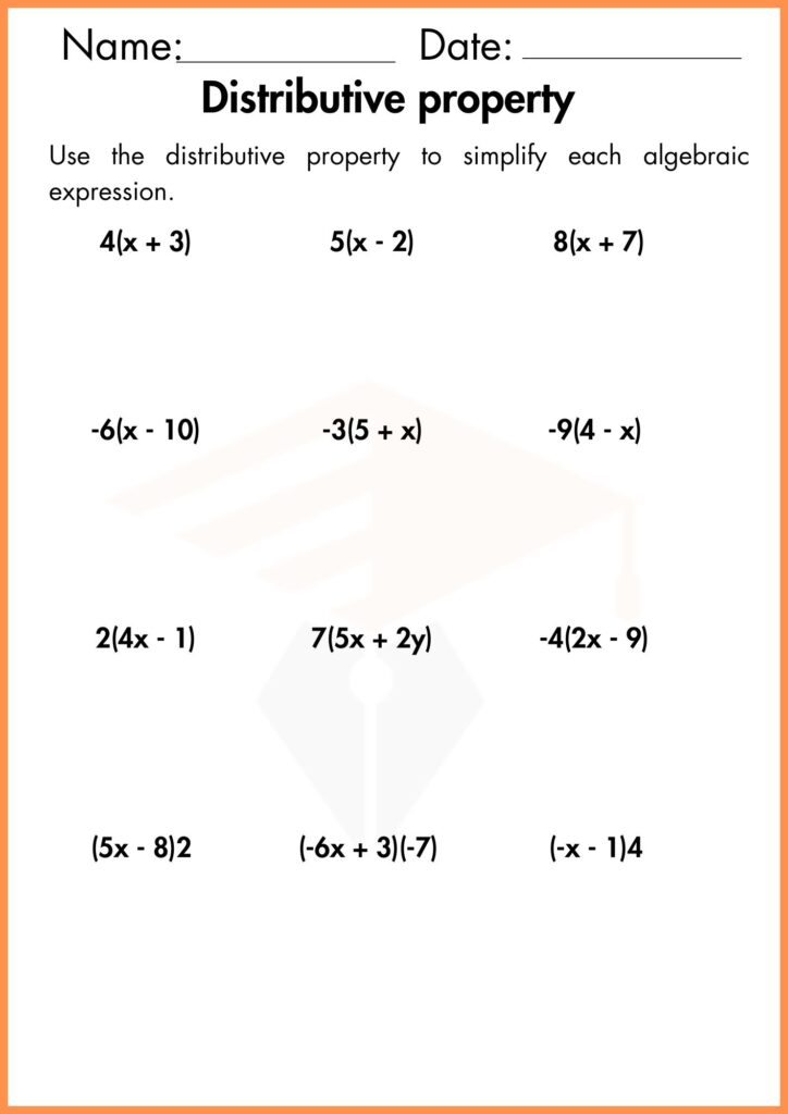 Image showing Solving equations with distributive Property worksheets