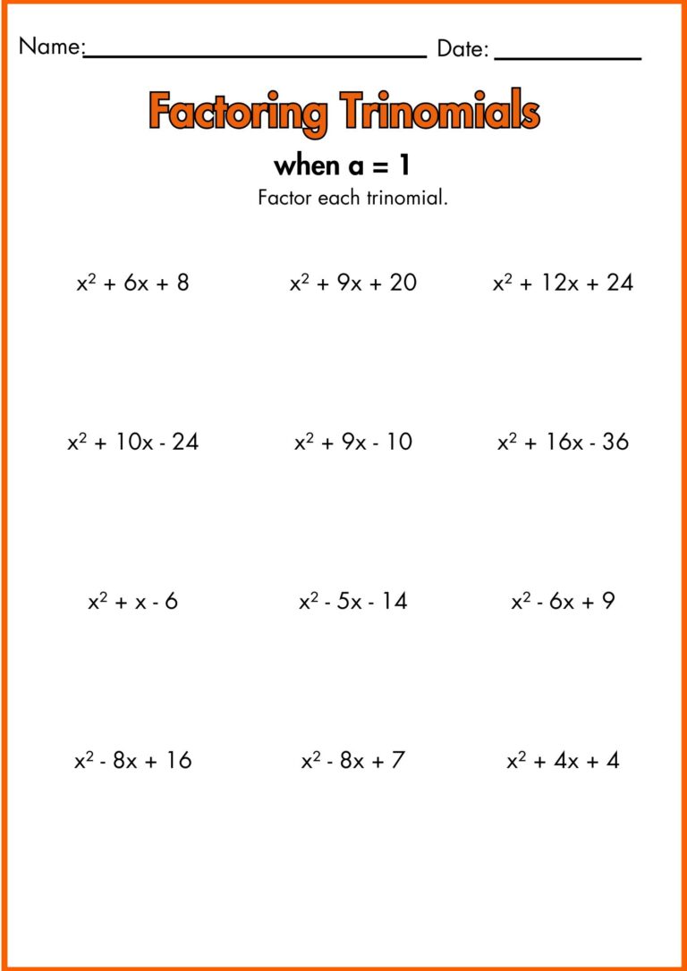 Pizzazz Math Factoring Gcf Worksheets.pdf Factoring By Using the GCF Worksheets