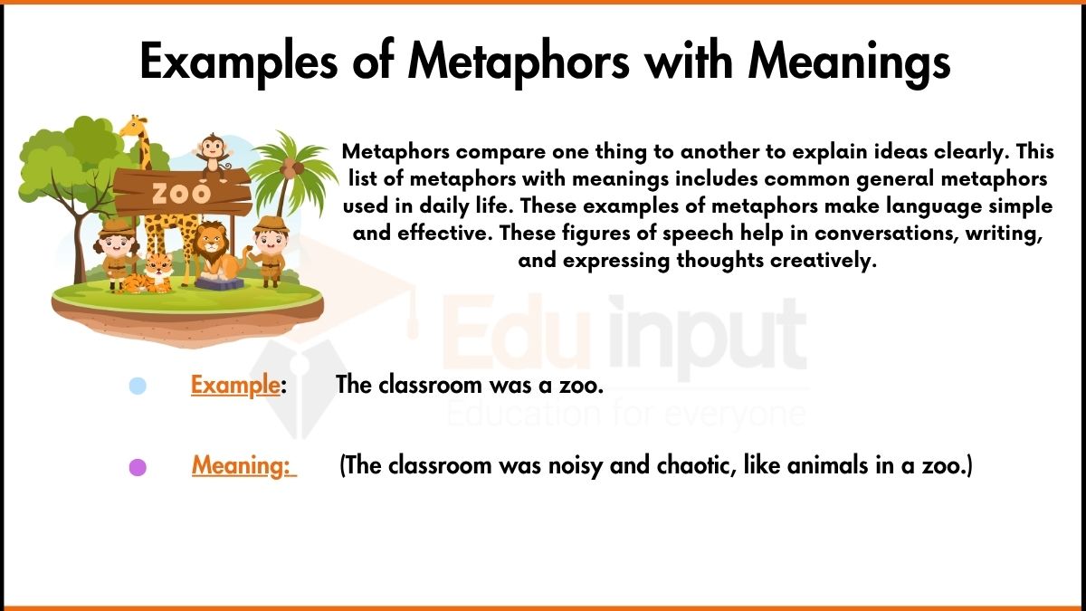 30 Examples of Metaphors with Meanings