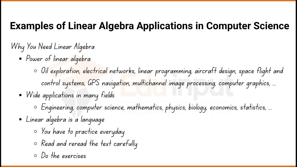 10+ Examples of Linear Algebra Applications in Computer Science
