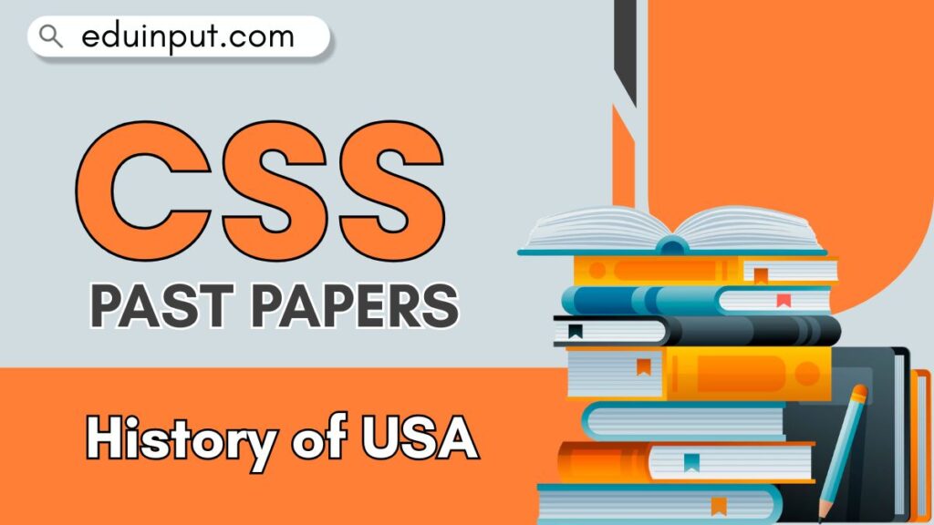 Image showing CSS History of USA Past Papers