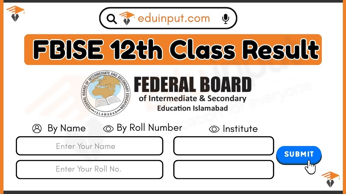 FBISE 12th Class Result 2026 – Federal Board HSSC-II Result