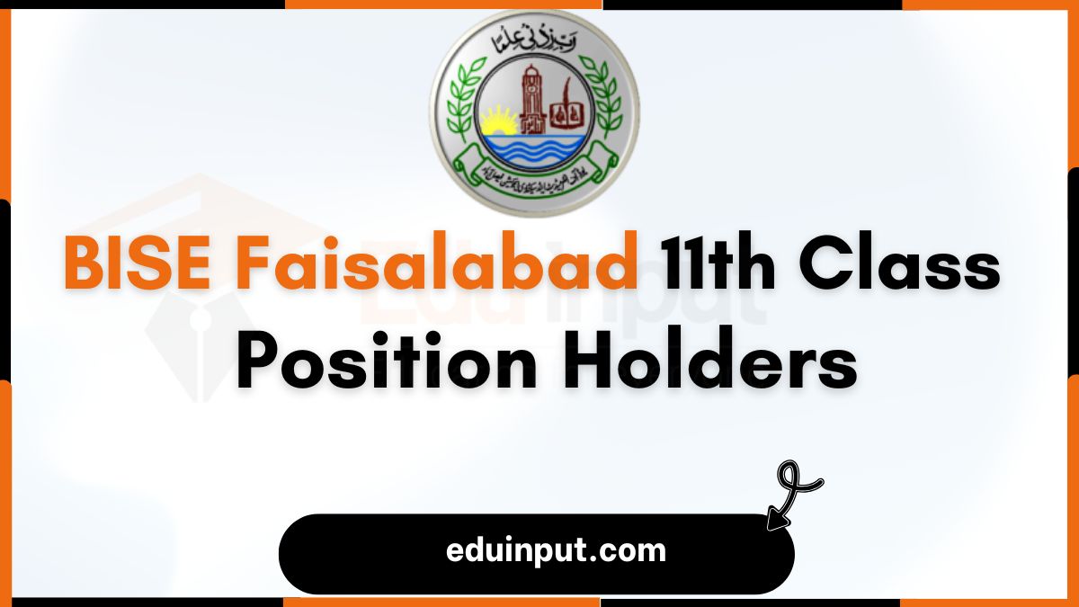 BISE Faisalabad 11th Class Position Holders 2025