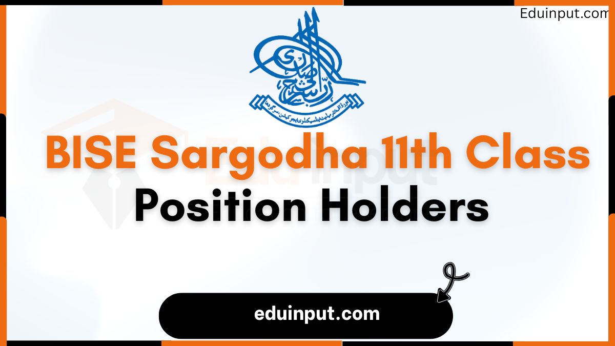 BISE Sargodha 11th Class Position Holders 2025