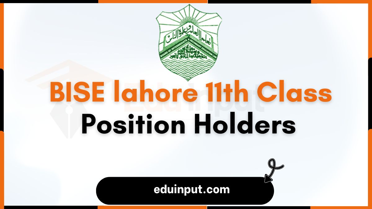 BISE Lahore 11th Class Position Holders 2025