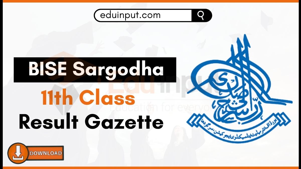 BISE Sargodha 11th Class Result Gazette 2025