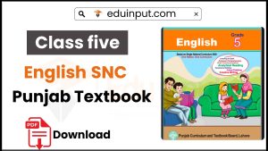 image showing Class 5 English PCTB Punjab Textbook