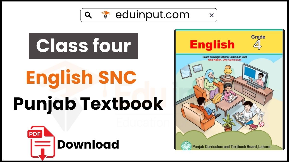 Class 4 English Punjab Textbook (SNC)
