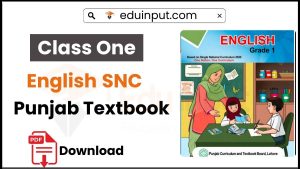 image showing Class 1 English PCTB TextBook (SNC)