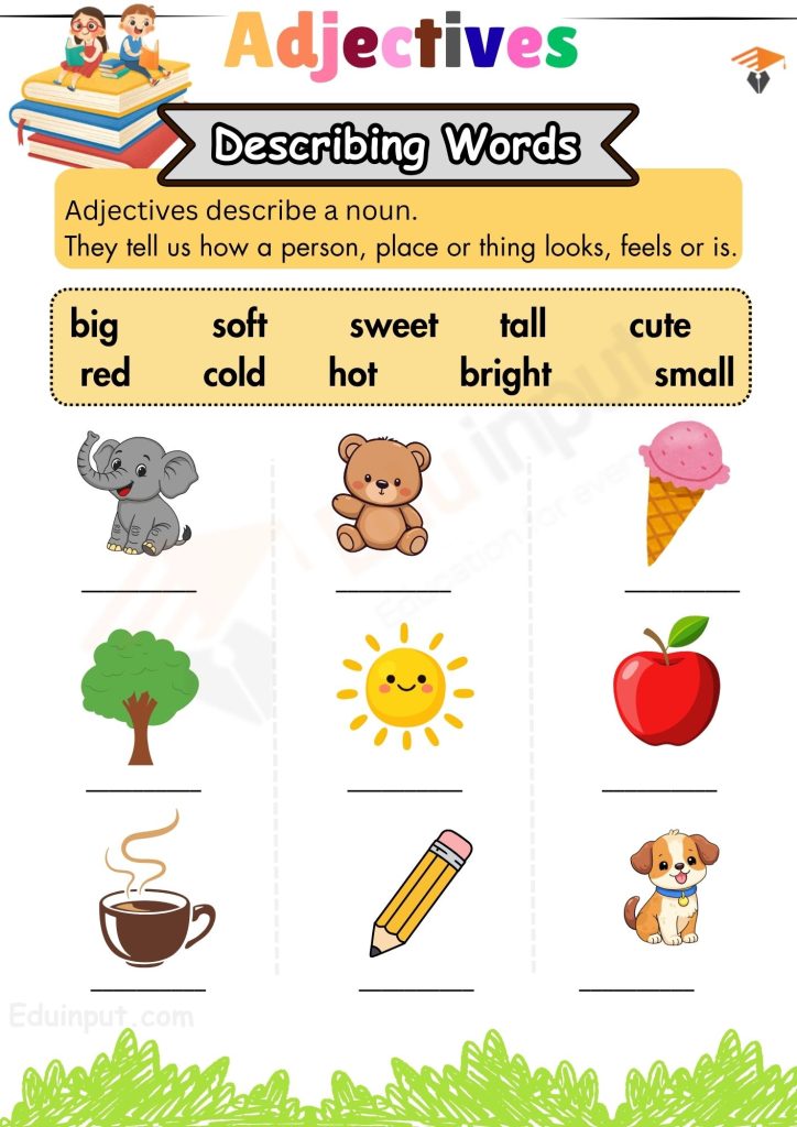 Image showing Describe a Noun Adjective Worksheet