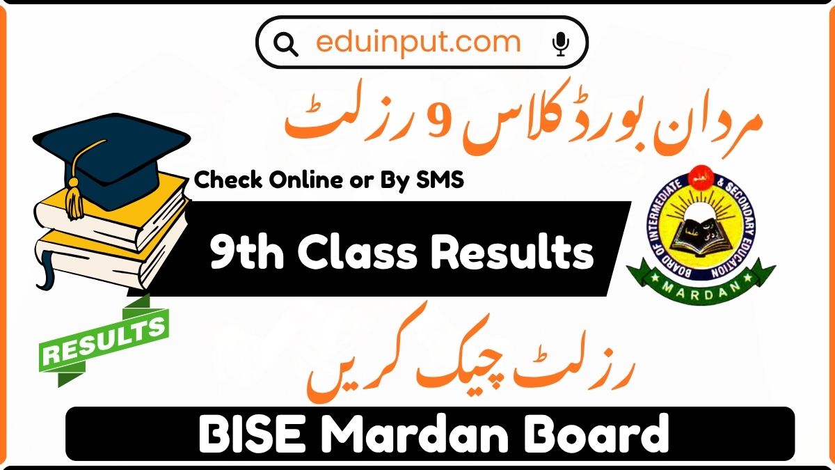 BISE Mardan Board 9th Class Result 2026