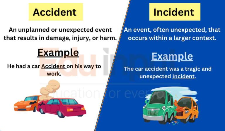 Accident Vs Incident Difference Between With Examples 