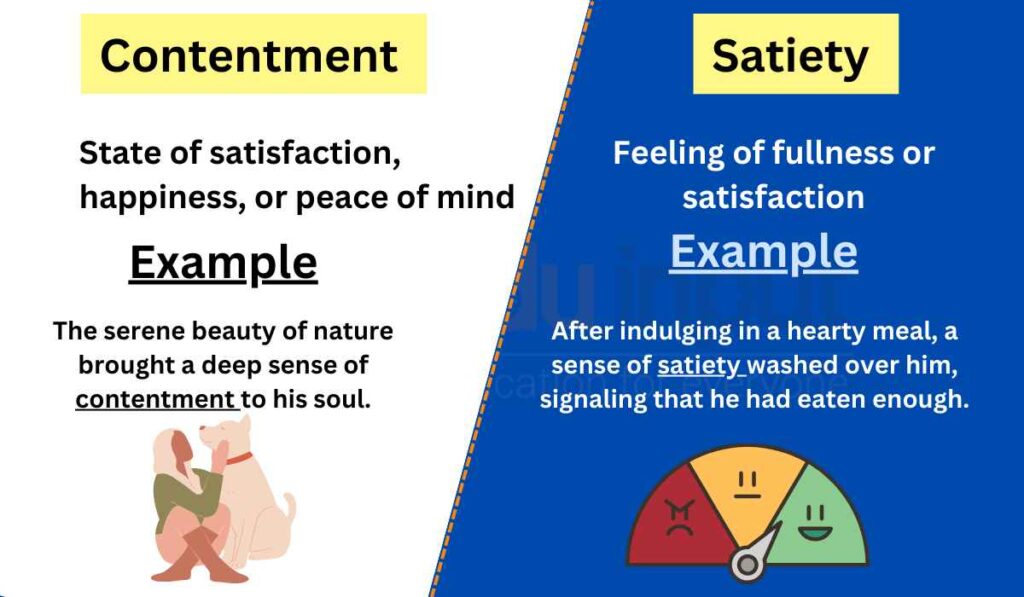 image showing Difference Between Contentment and Satiety