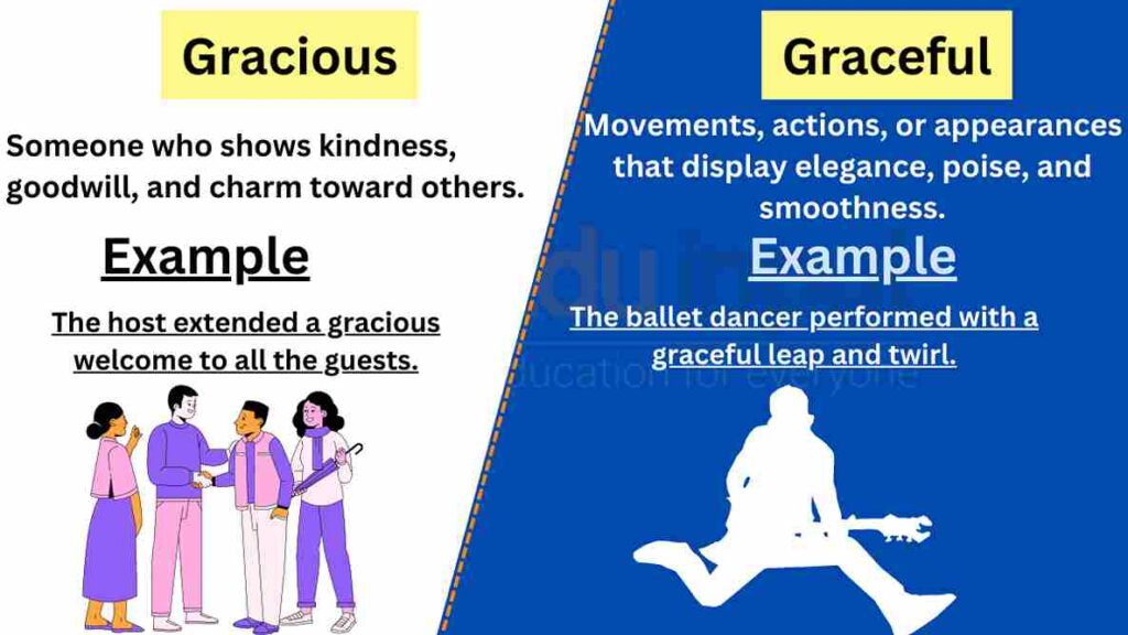 image of gracious vs graceful