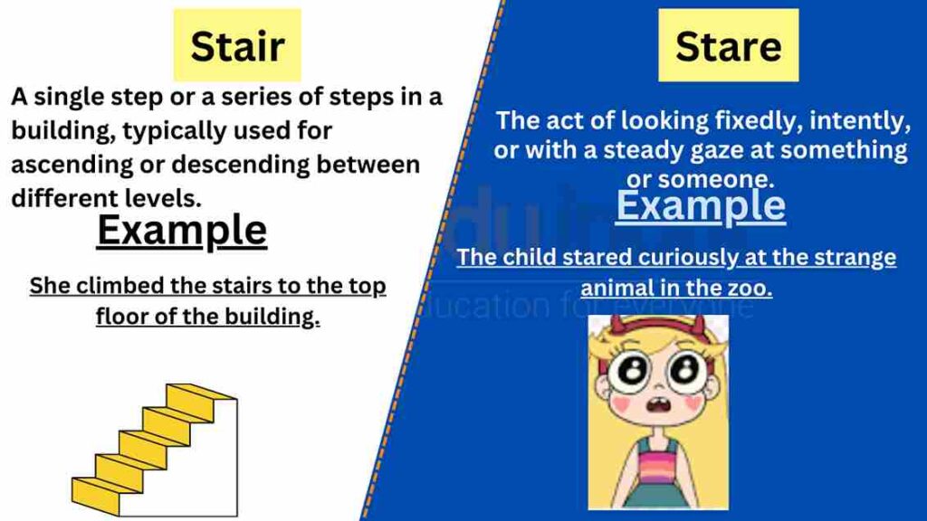 image of stair vs stare