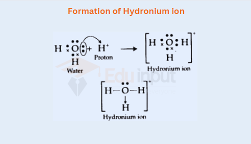 image showing Formation of Hydronium ion