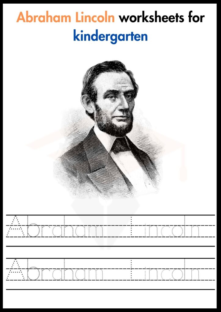 Abraham Lincoln worksheets for kindergarten 4