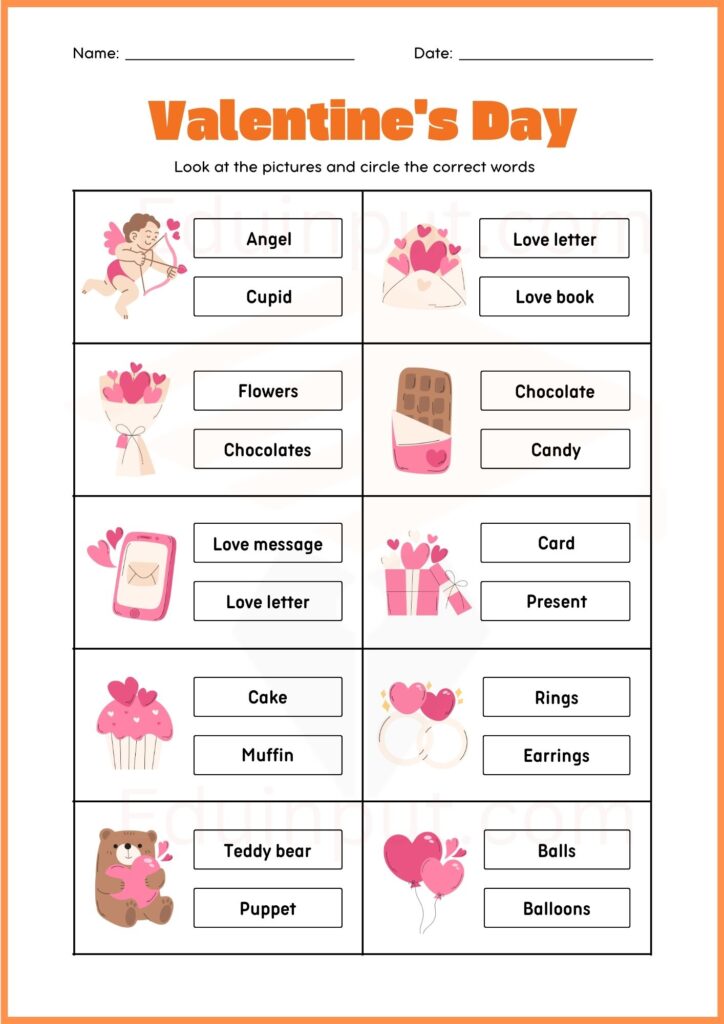 valentine day worksheets for kindergarten 3 1