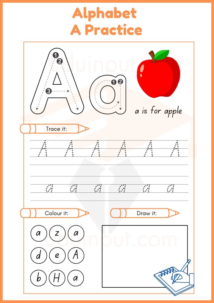 Alphabet A Practice 3