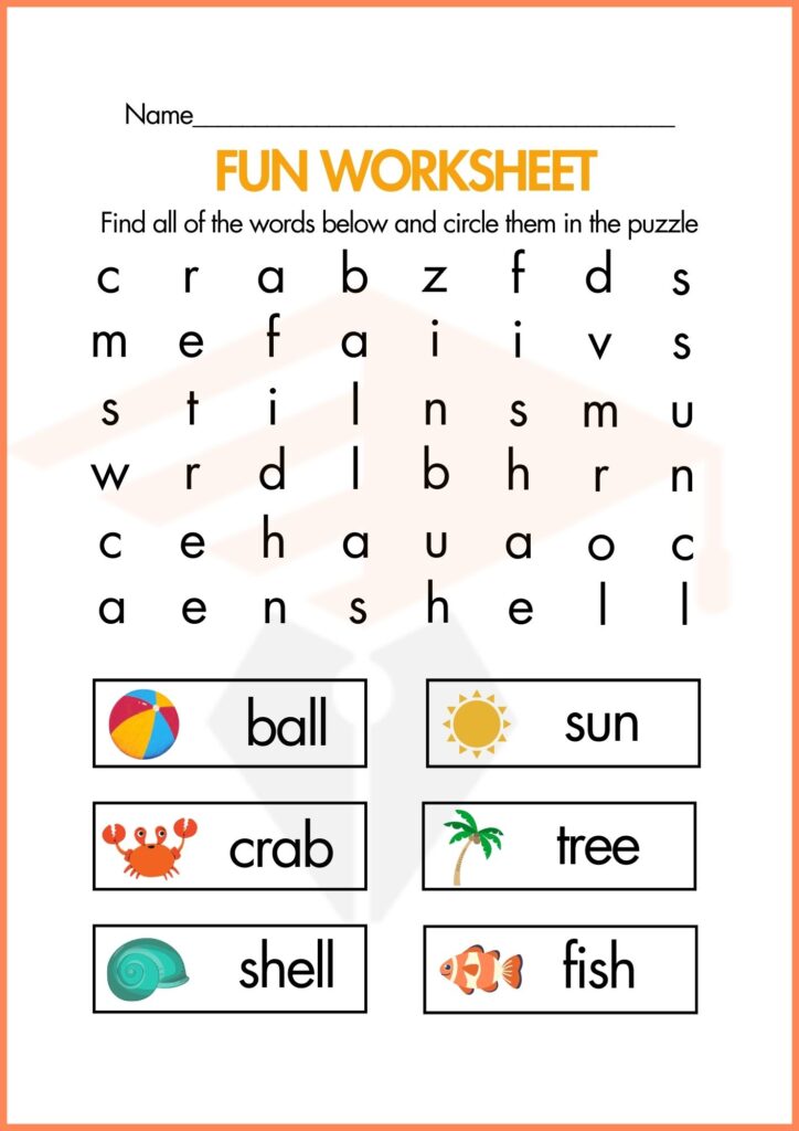 find the word fun worksheets 3