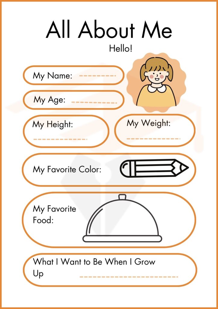 write the all about me worksheets 2