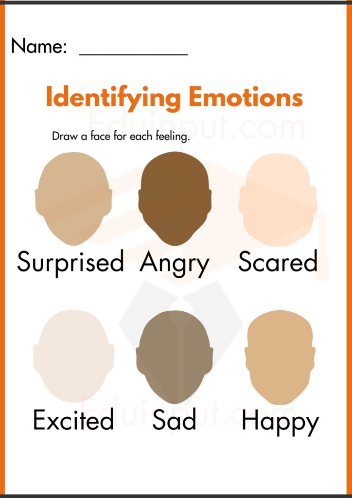 Identifying Emotions worksheets 3