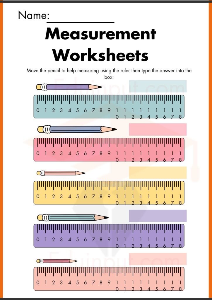 write the correct answer Measurement Worksheets 2