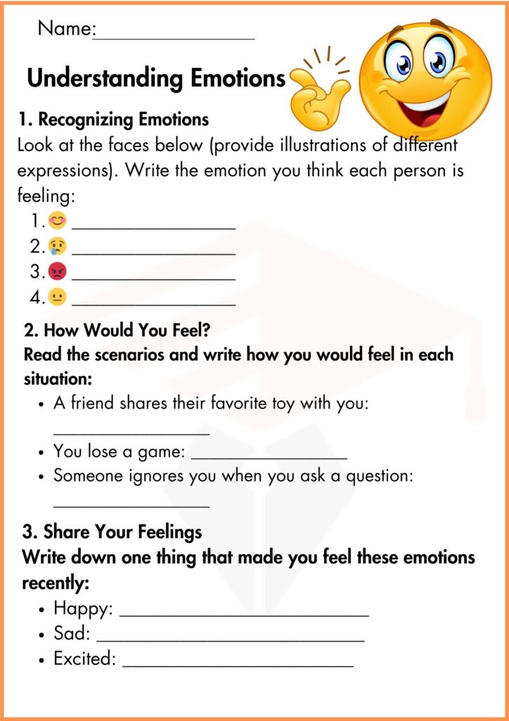 Image showing Understanding Emotions worksheet 