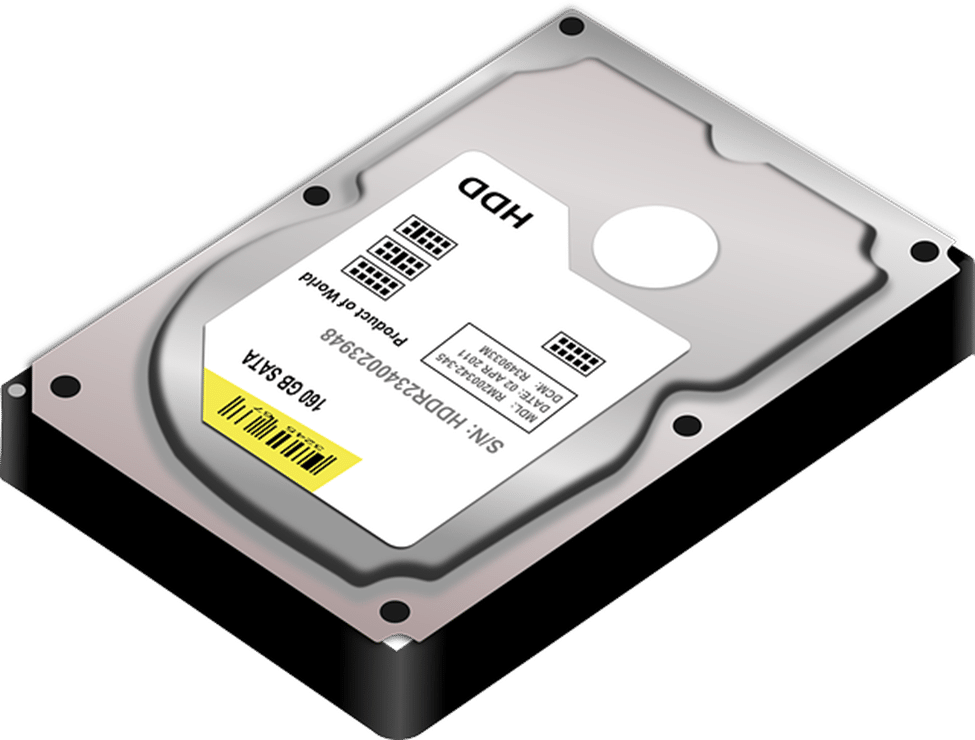 image showing the Hard disk