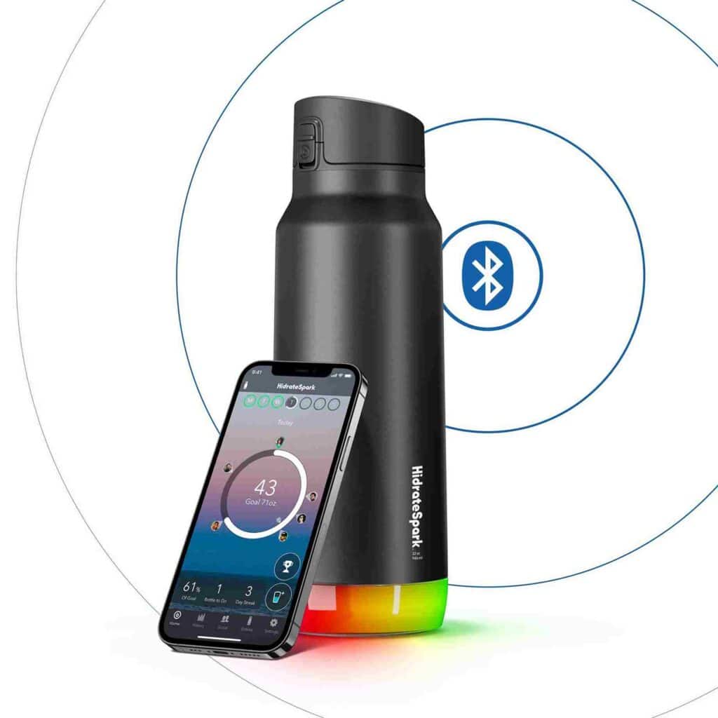 image showing the HidrateSpark water bottle