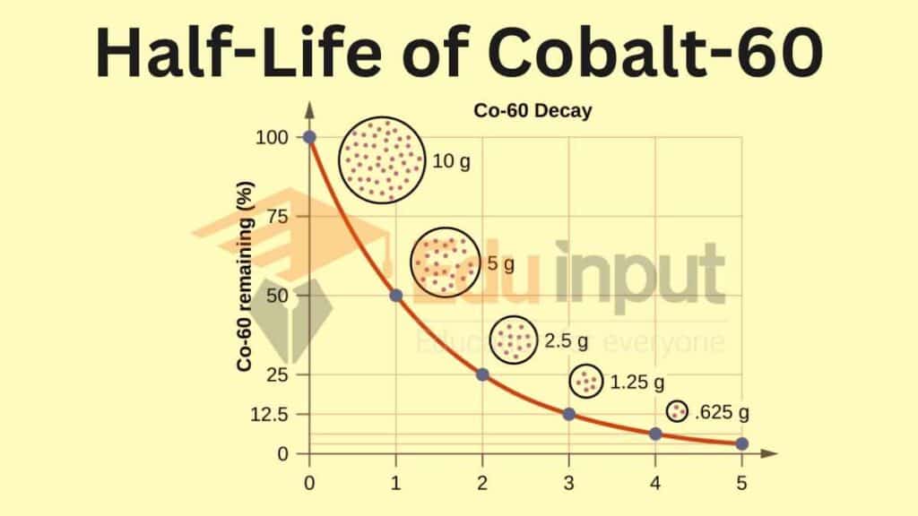 image showing the half life of Co-60