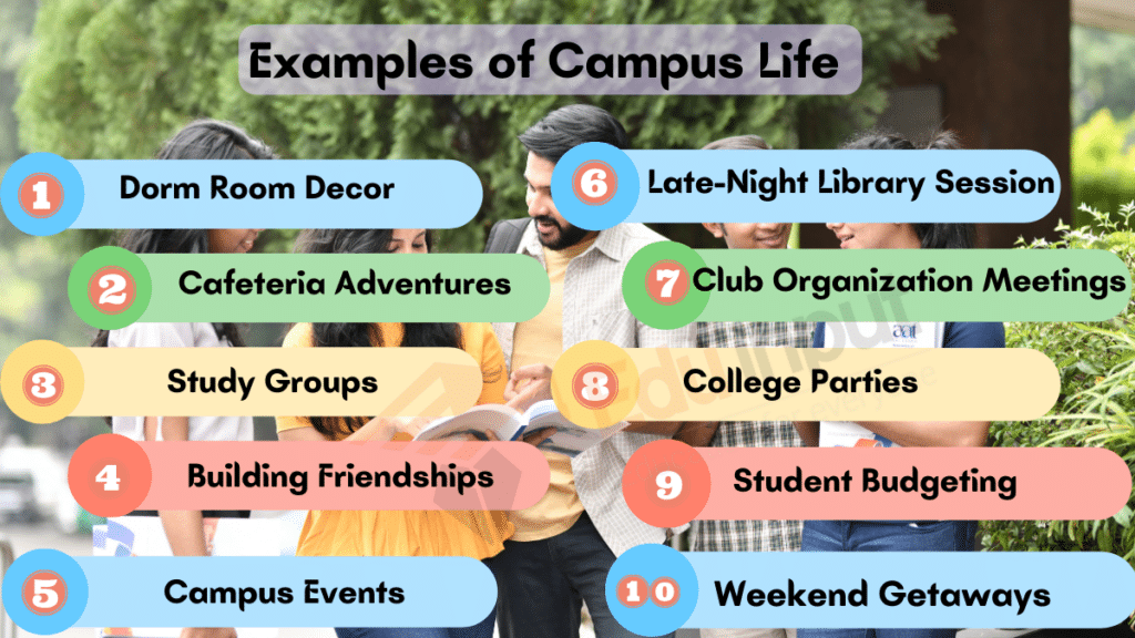 Image showing the Examples of Campus Life