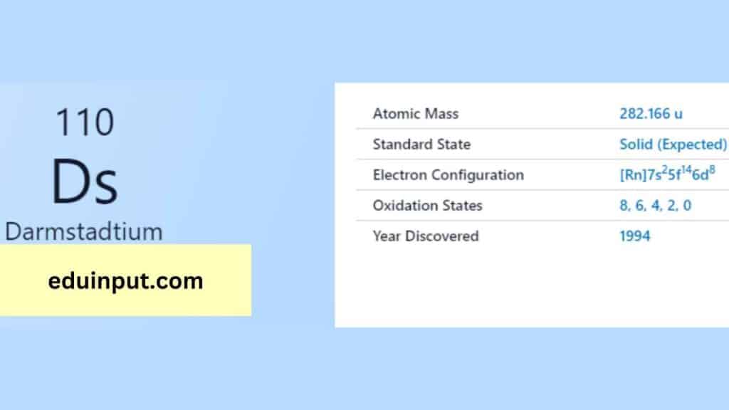 image of Darmstadtium element