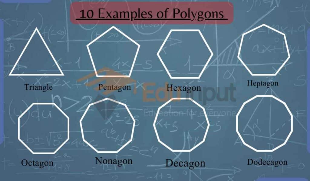 image showing examples of polygons