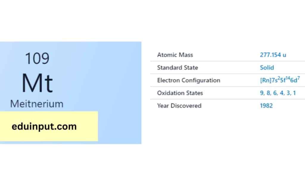 image of Meitnerium element