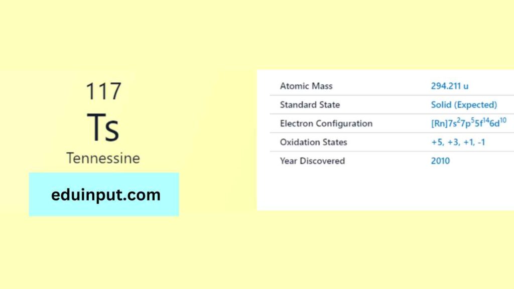 image of Tennessine element