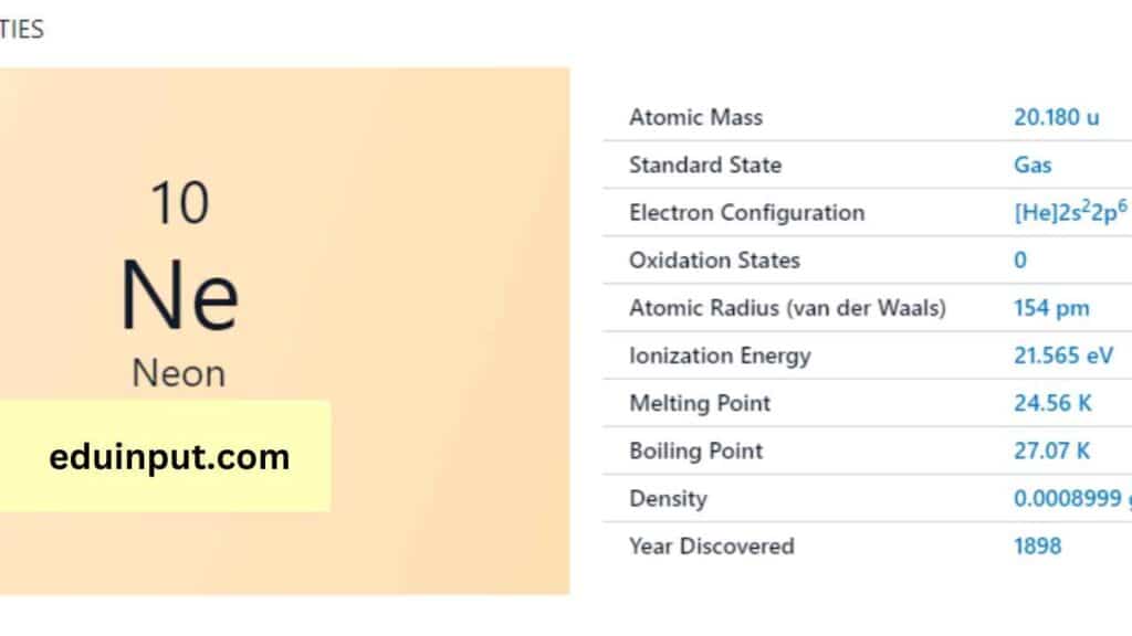 image of neon element