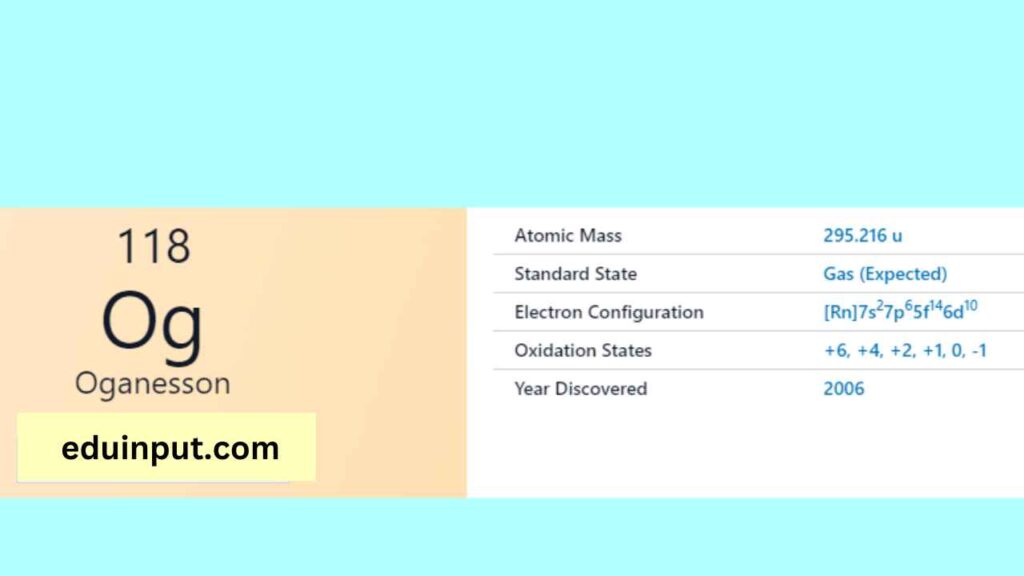 image of oganesson element